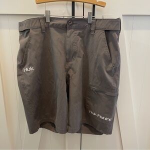 Huk Fishing Shorts Adult XL Gray Next Level Short Performance Men